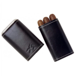 Xikar Leather Cigar Case - 3 Cigars - Black